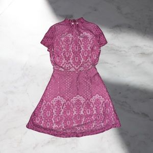 Burgundy Lace Dress🌷